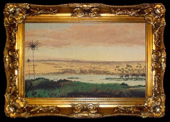 framed  Edward Bailey View of Hilo Bay, ta009-2